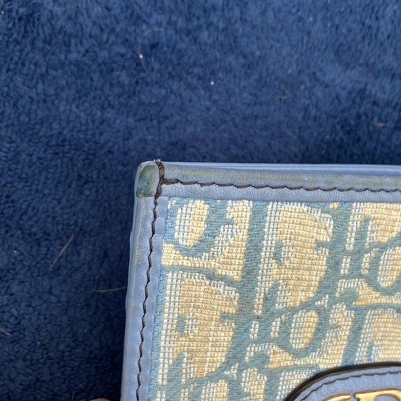 Rare Color: Christian Dior 30 Montaigne Light Blue Credit Card Holder - Picture 6 of 8